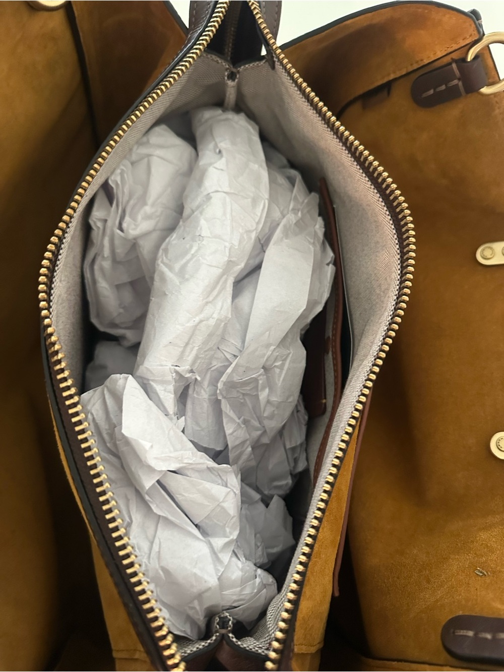 Coach Rogue 39 Pebble Leather Tote Bag in maple - Picture 4 of 11